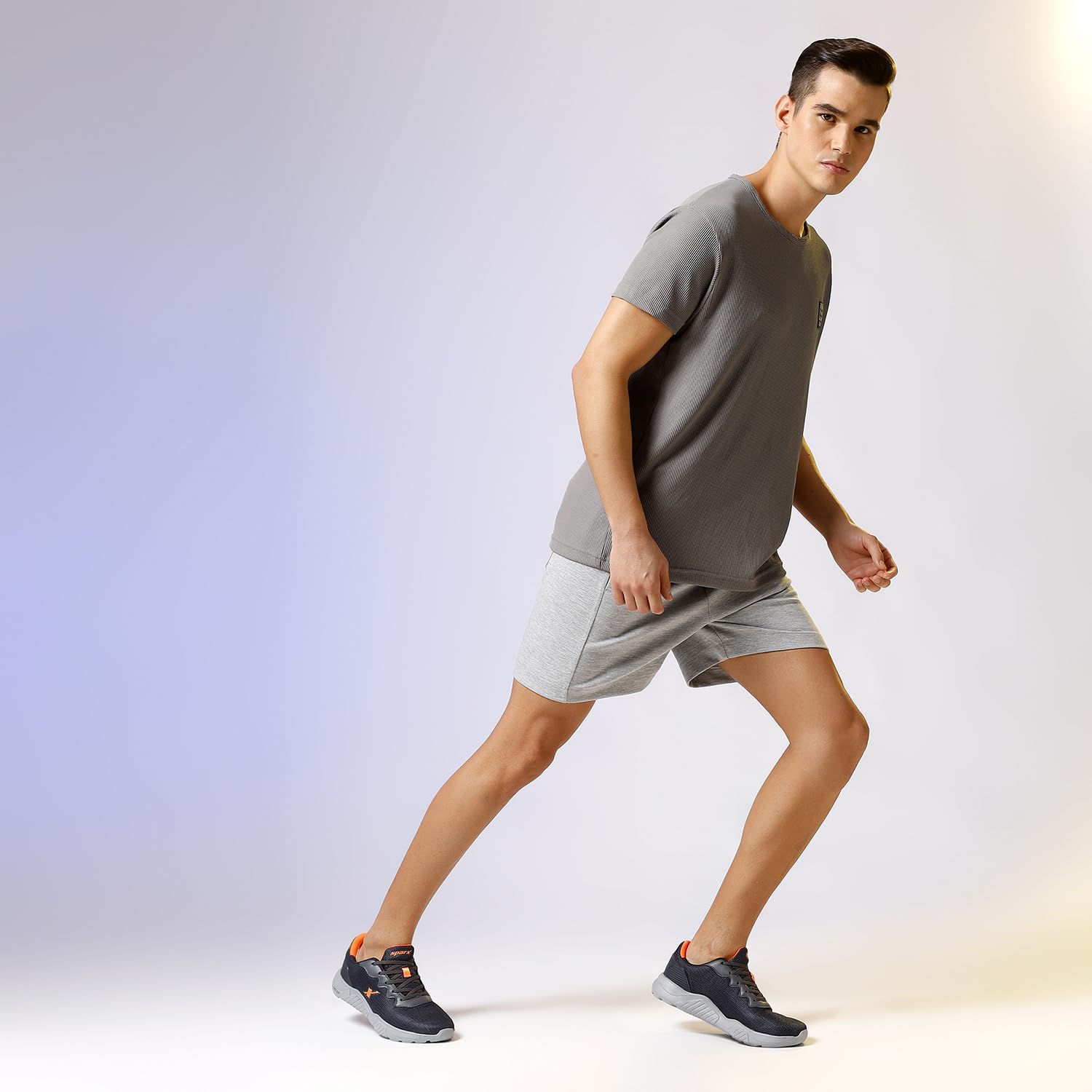 Sparx Mens Running Shoe - Grey - Image 5