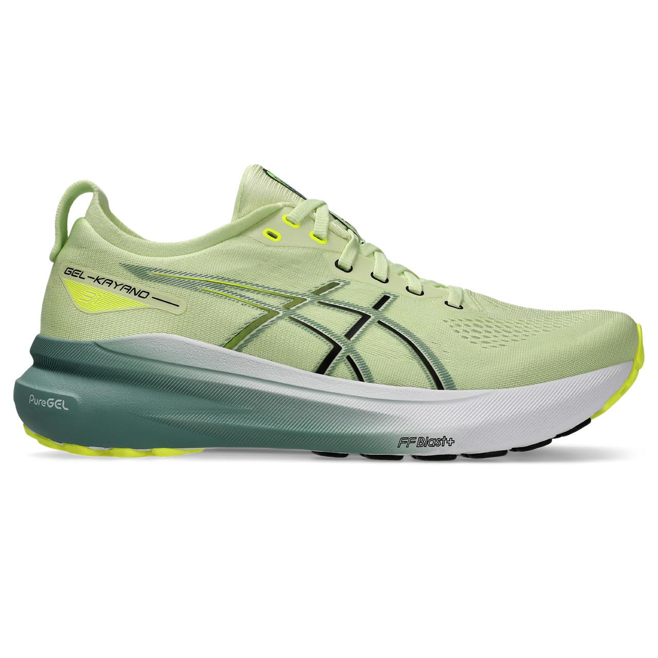 ASICS Men's Gel-Kayano 31 Running Shoes - Cool Matcha/Celadon - Image 3