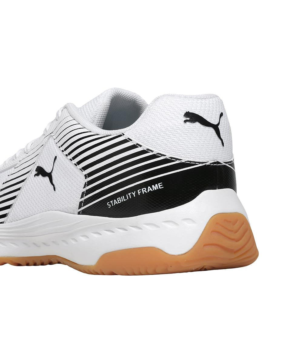 Puma Badminton Smash Sprint White-Black Indoor Shoe - Image 4