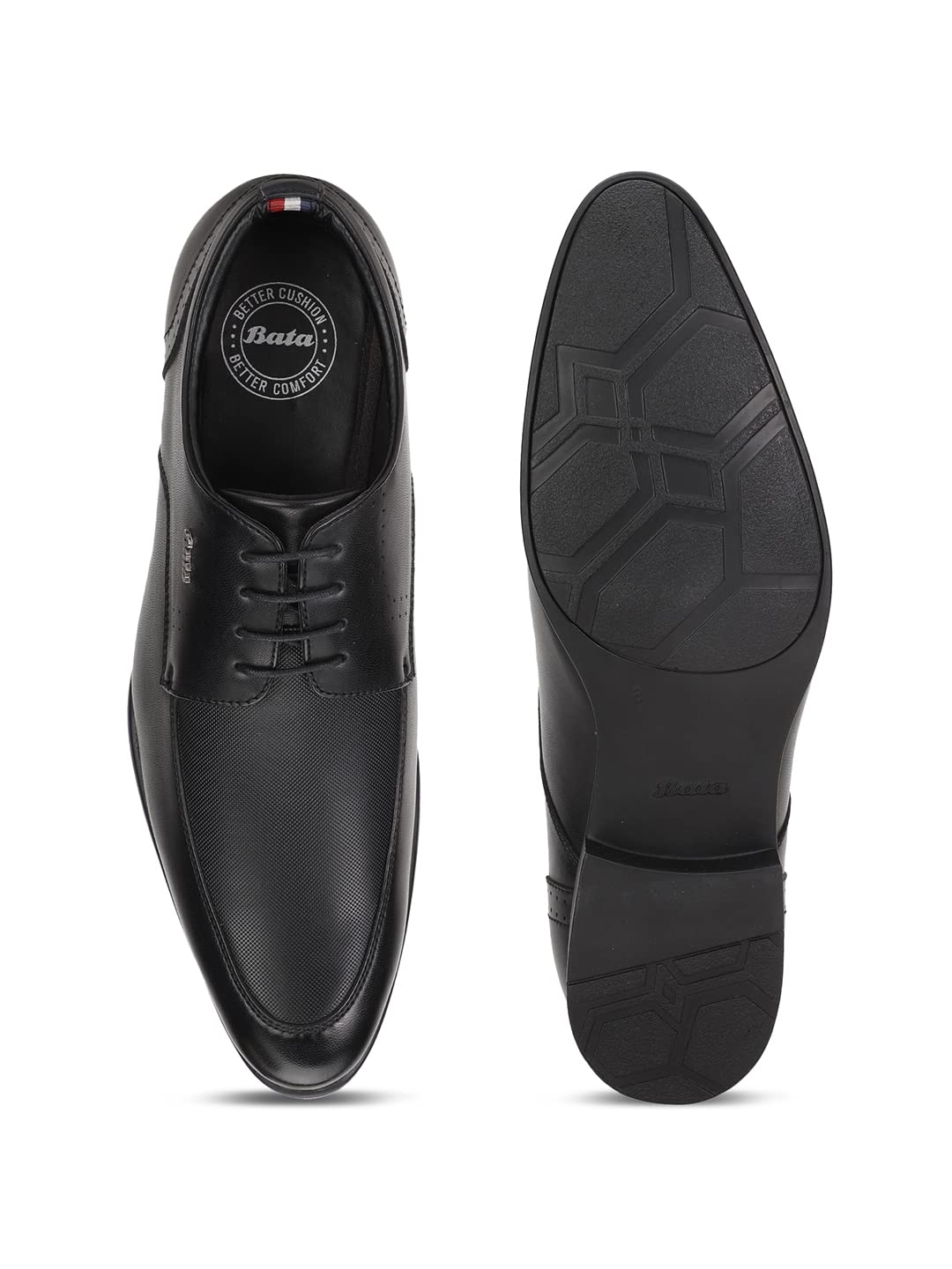 Bata Men's Black Formal Lace-up Shoes - Image 4