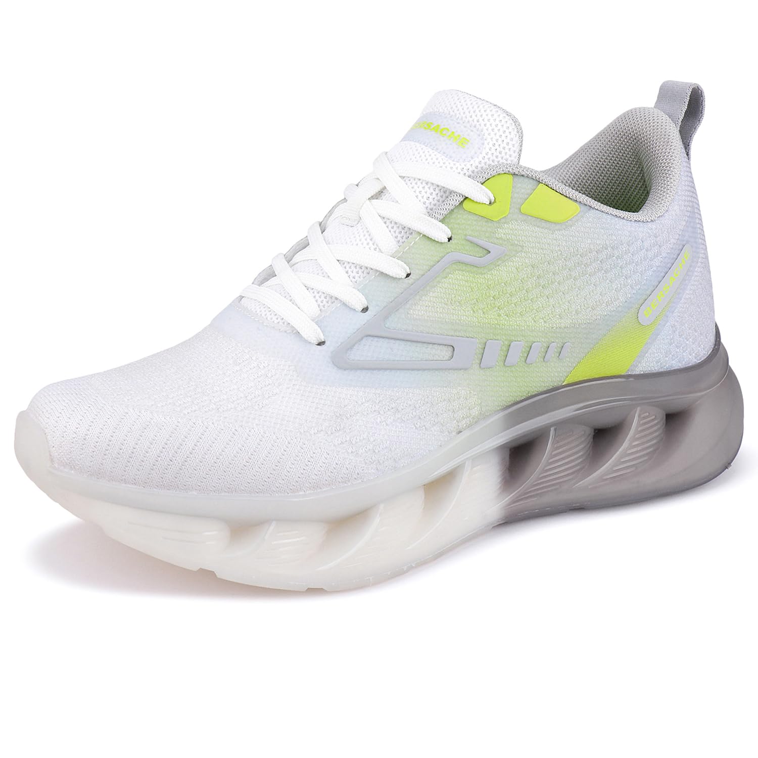 BERSACHE Running Shoes for Men - Grey - Image 4