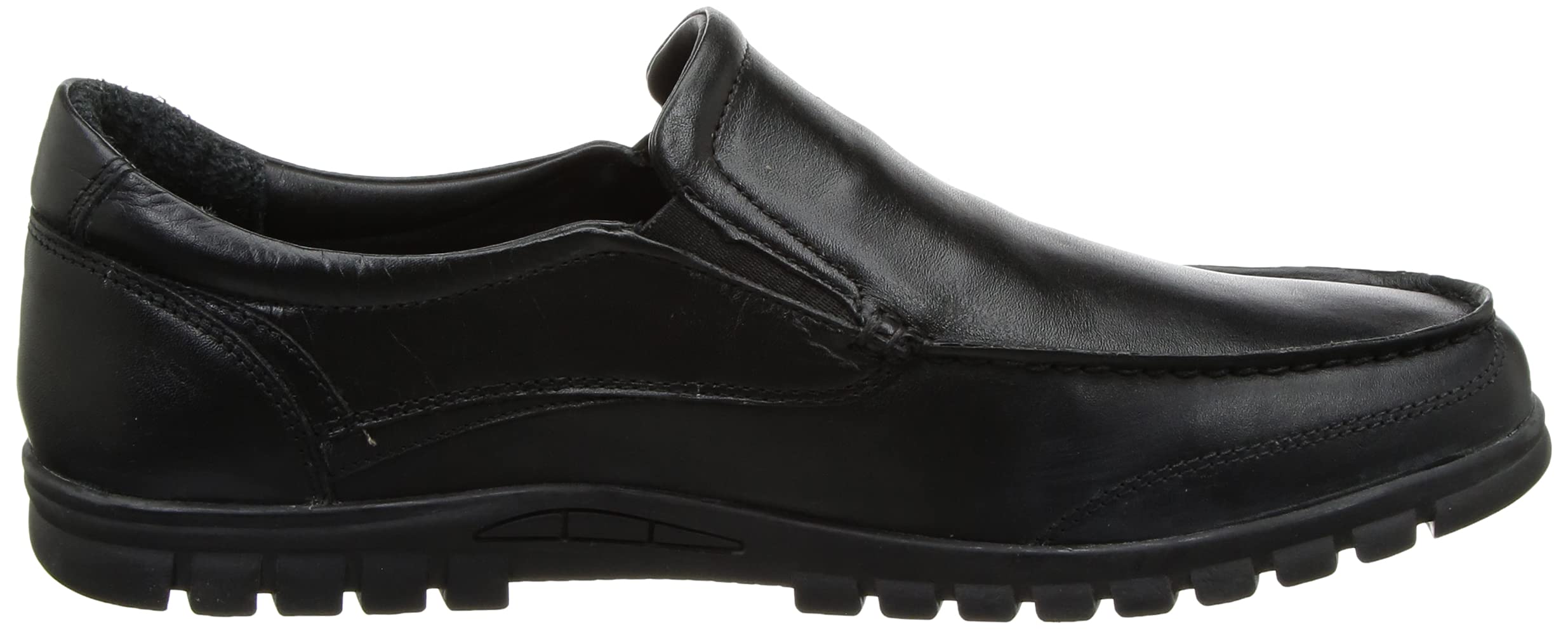 Woodland Men's Black Leather Moccasin - Image 4