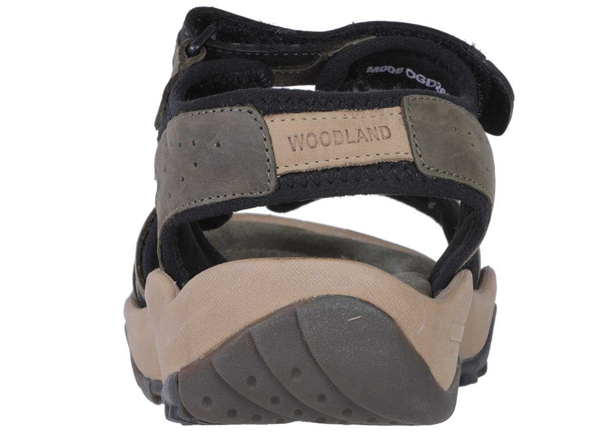 Woodland Men's Olive Green Leather Sandal - Image 5