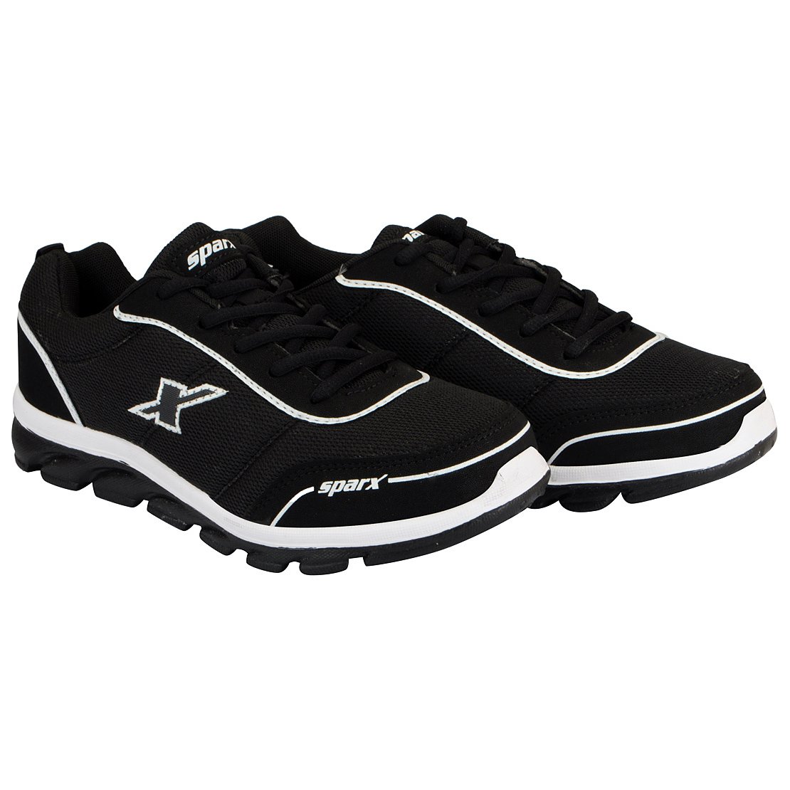 SPARX Men's Running Shoes - Black White - Image 2