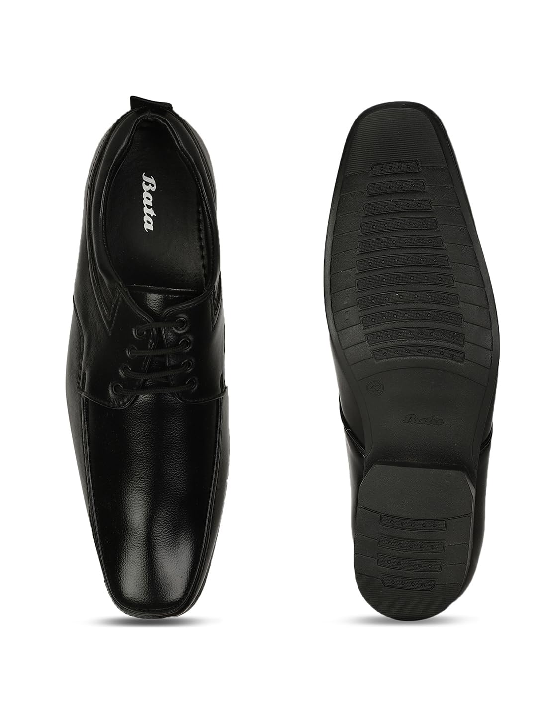 Bata Men's Lace-up Formal Shoes - Black - Image 4
