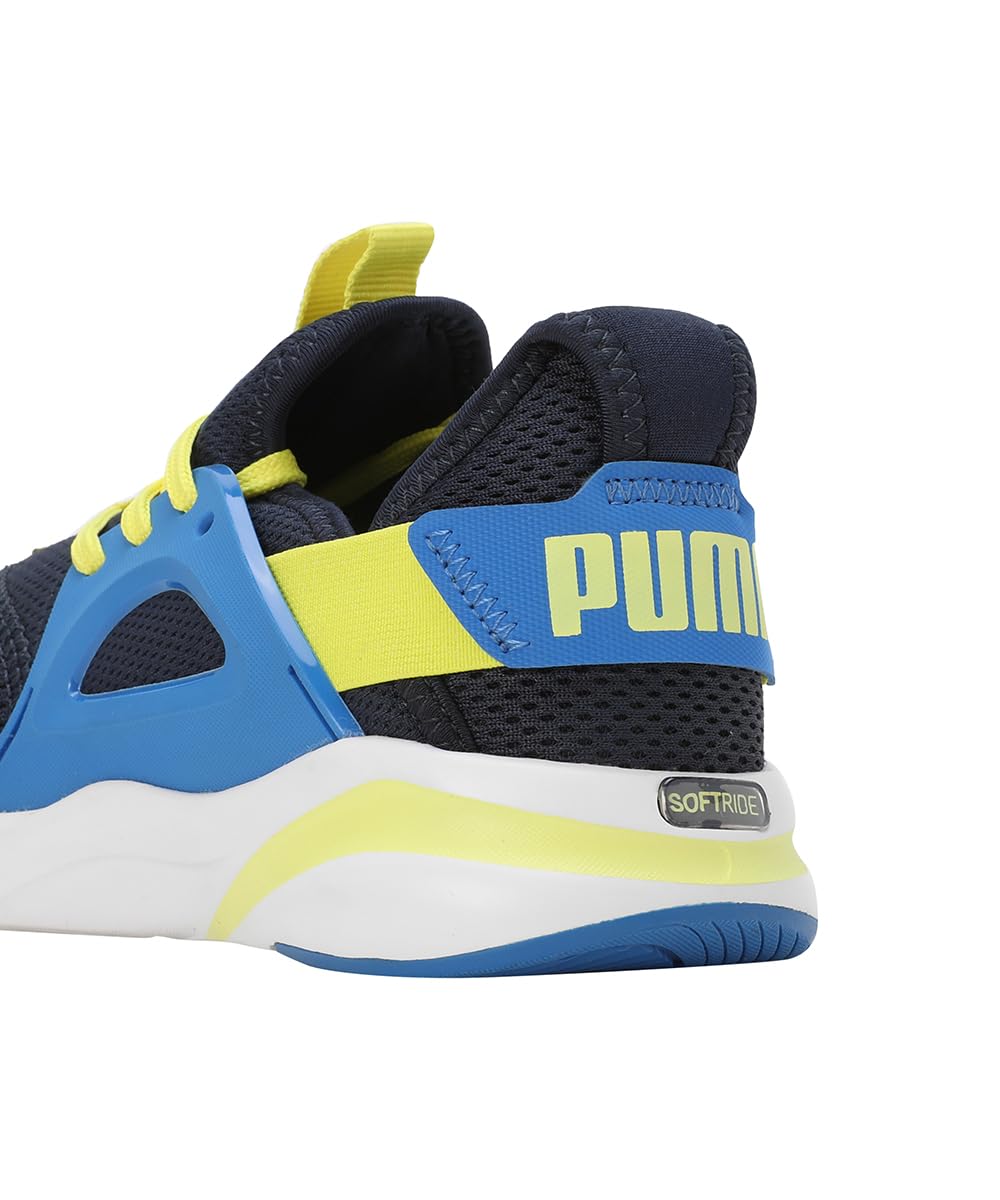 Puma Softride Rift Swift Kicks JR - Navy Blue Yellow - Image 4