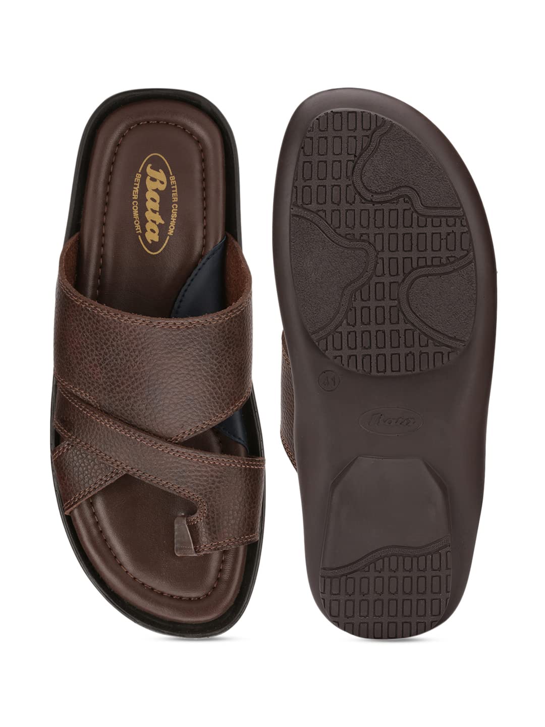 Bata Men's Slip-on Sandal - Brown - Image 4