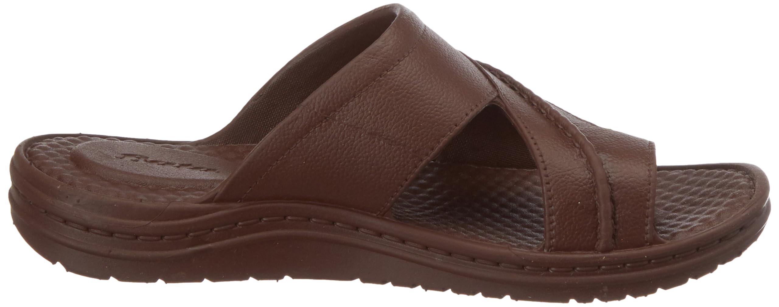 BATA Men's JACOB MONO Toe Ring Slippers - DARK BROWN - Image 4
