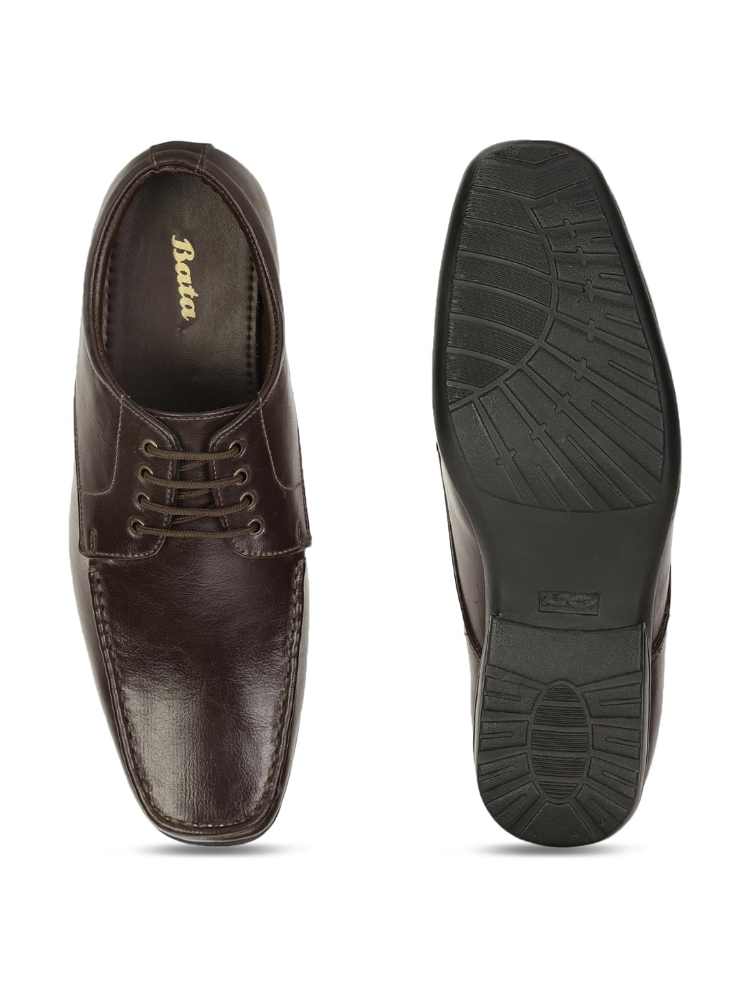 Bata Mens Formal Lace-Up Shoes - Dark Brown - Image 4