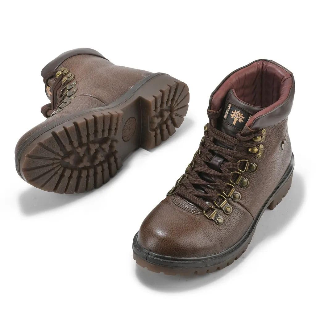 Woodland Men's Brown Leather Boots - Image 4