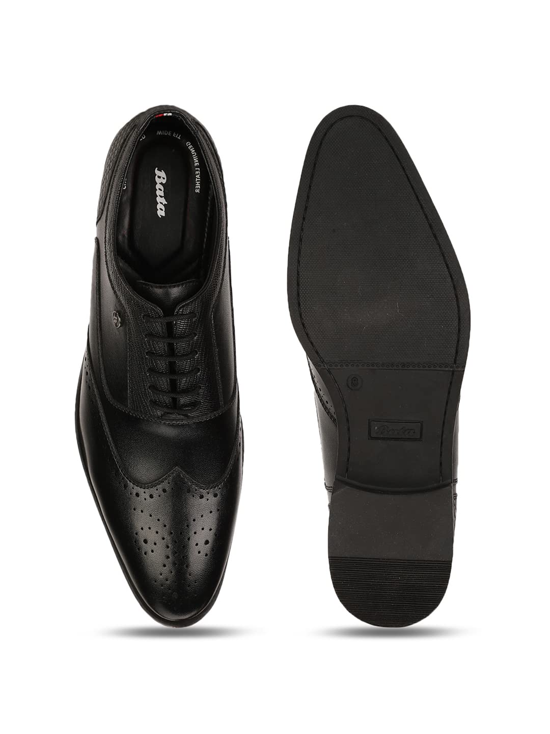 Bata Men's Lace-up Formal Shoes - Black - Image 4