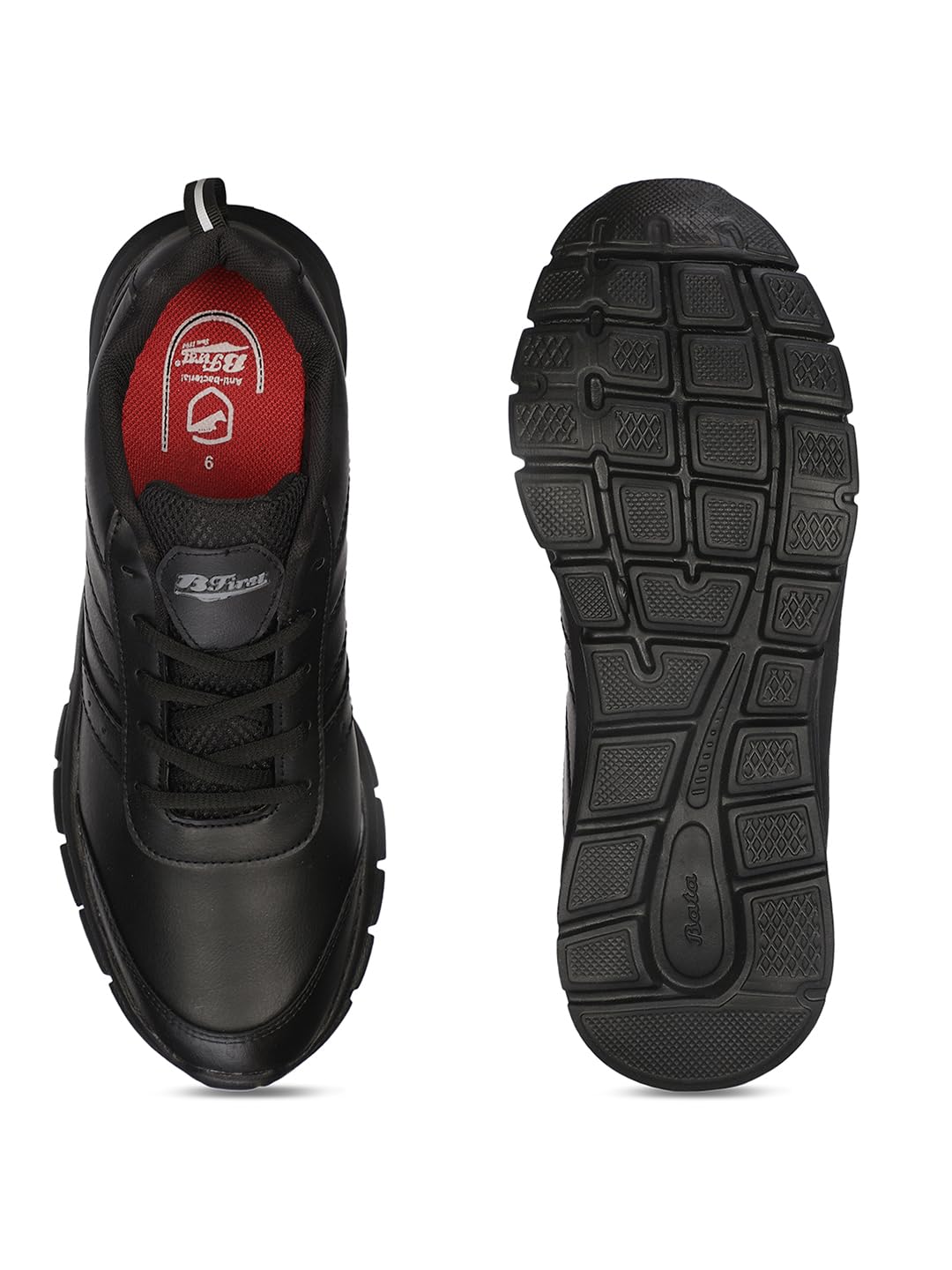 Bata Men's Lace-up Walking Shoe - Black - Image 5