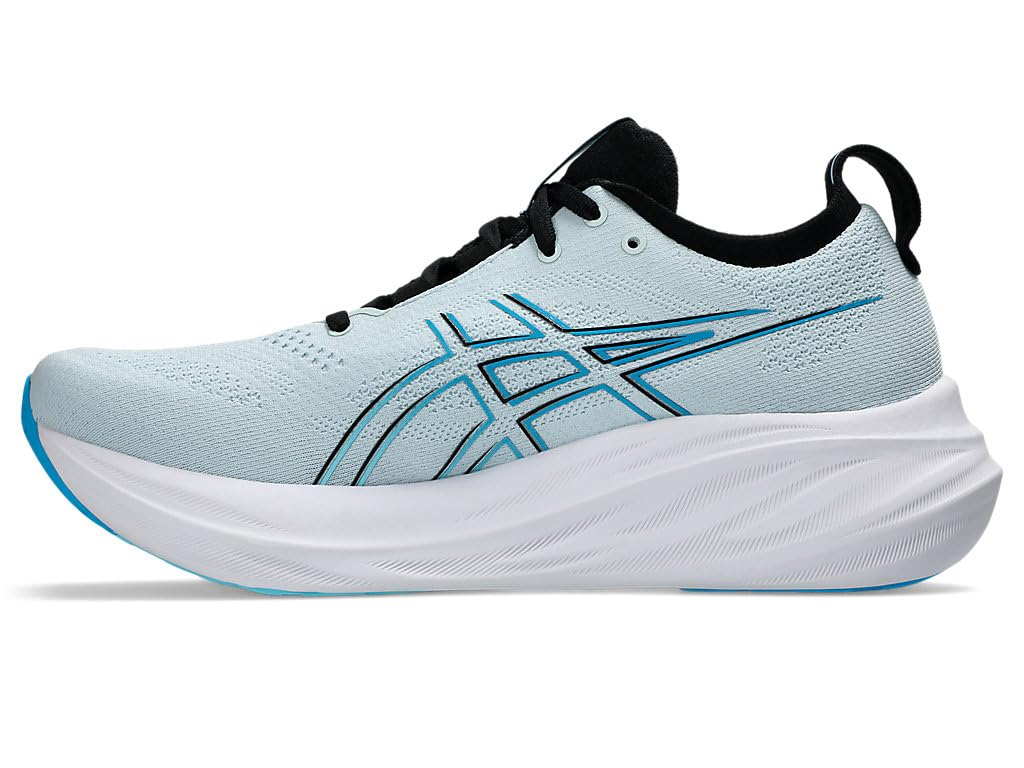 ASICS Men's Gel-Nimbus 26 Running Shoes - Cool Grey/Bright Cyan - Image 2