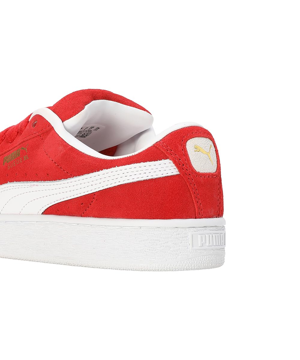Puma Unisex Suede Sneaker - Red White - Image 4