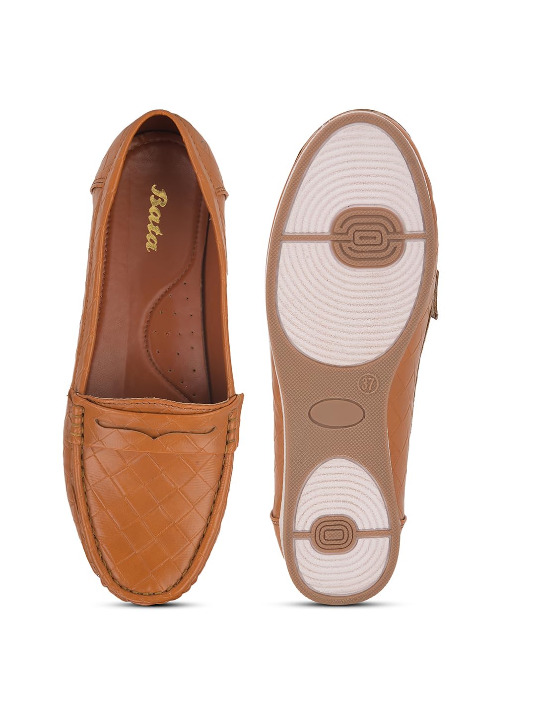 Bata Women's Tan Slip-on Loafer - Image 4
