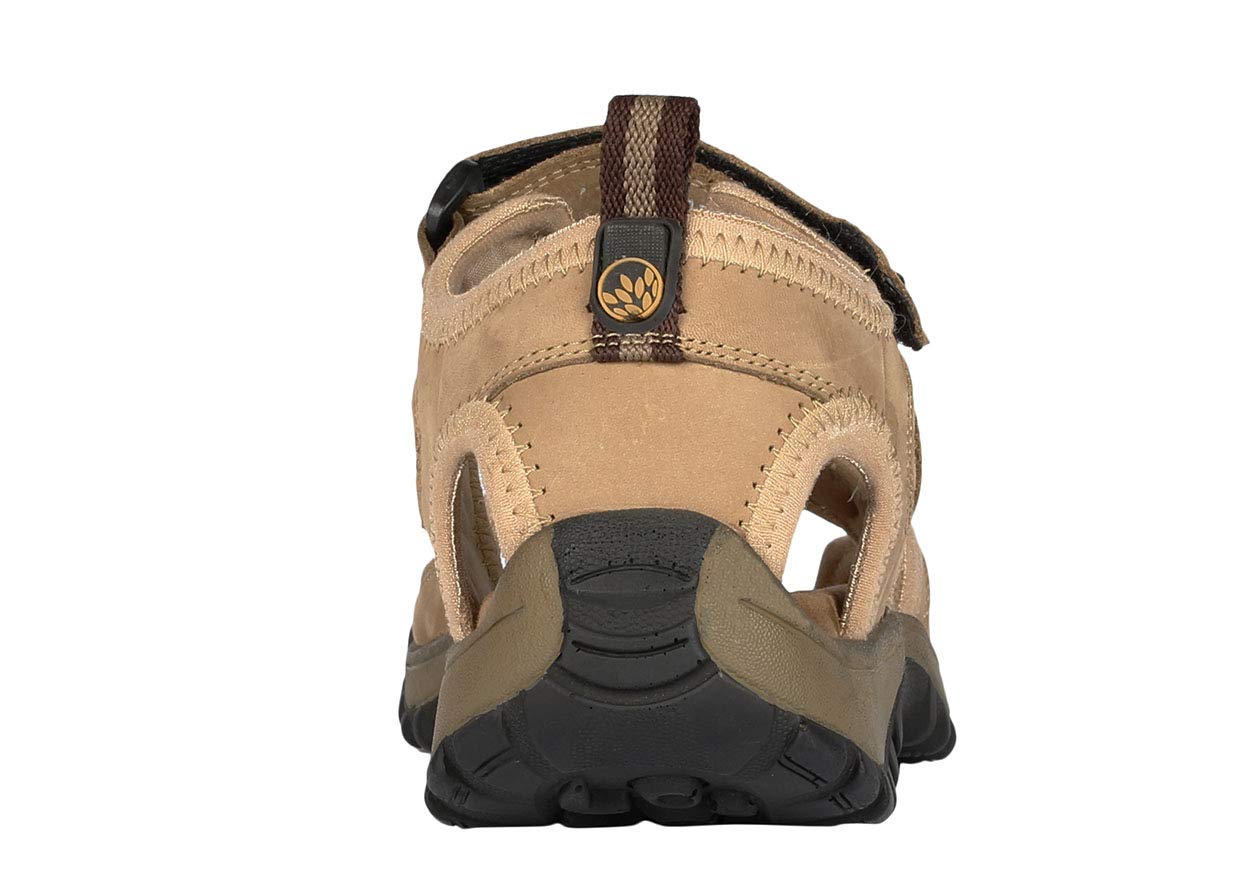 Woodland Men's Khaki Leather Sandal - Image 5