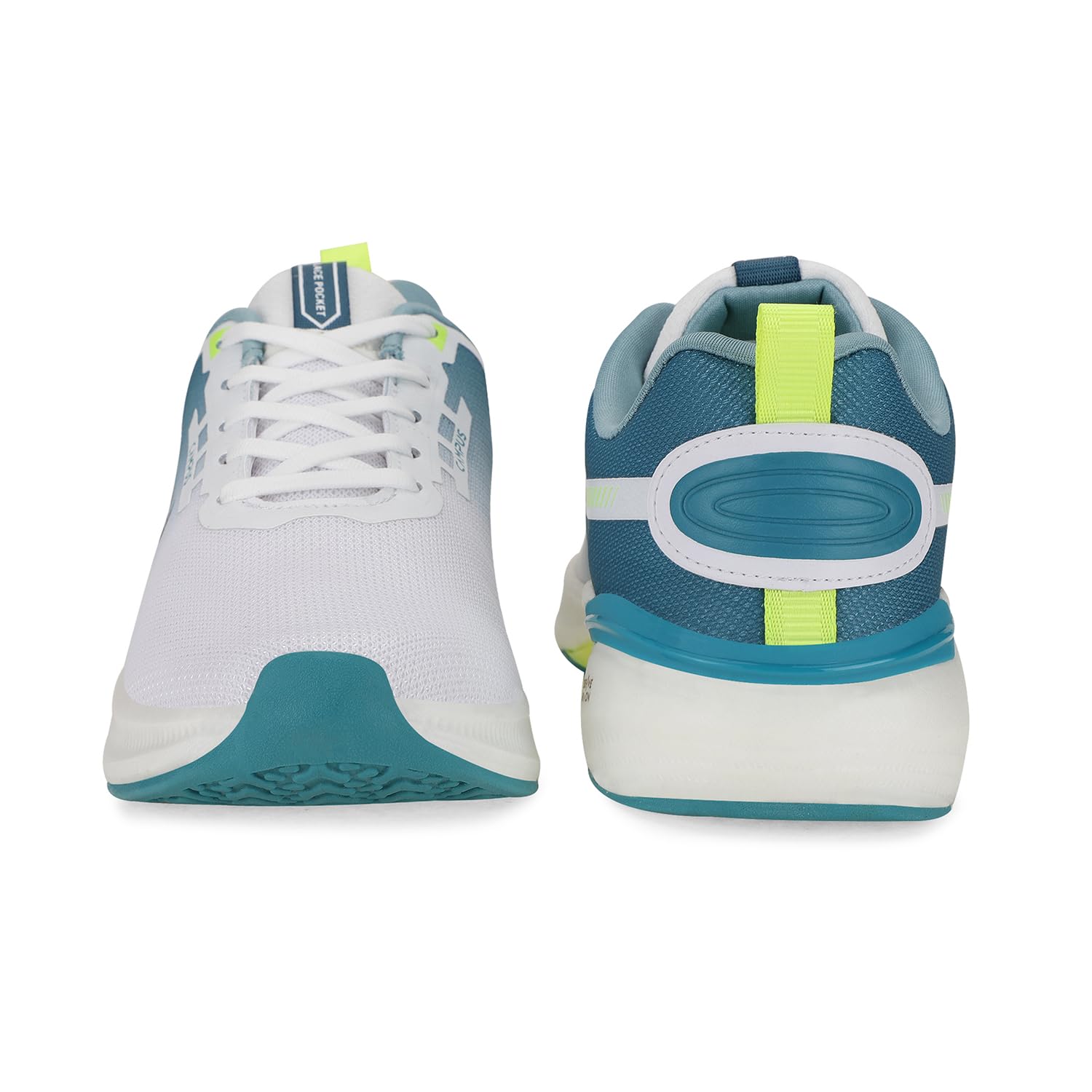 Campus Men's Running Shoes - White Turquoise Blue - Image 3