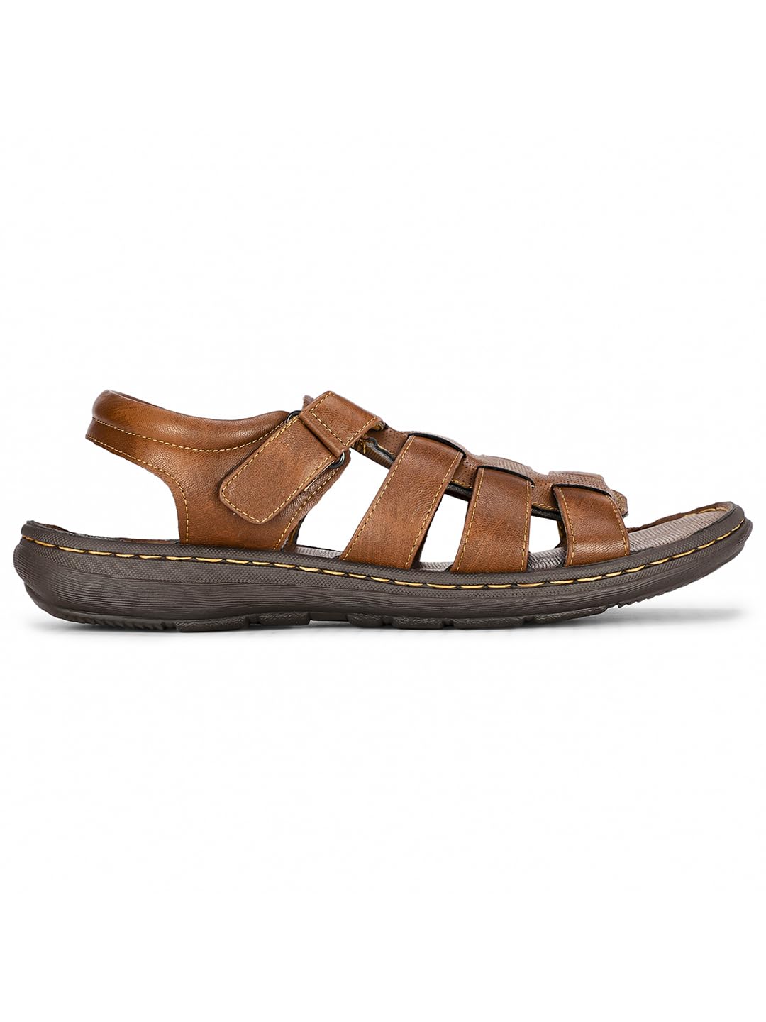 Bata Men's Brown Slip-on Fisherman Sandal - Image 2