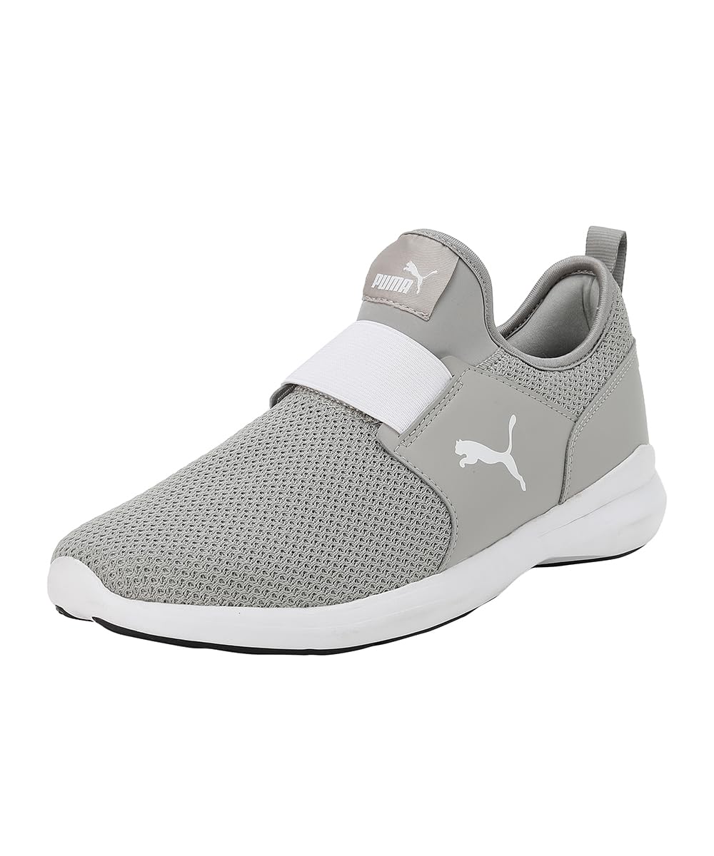 Puma Mens Pacer Slip on Sneaker - Smokey Gray White