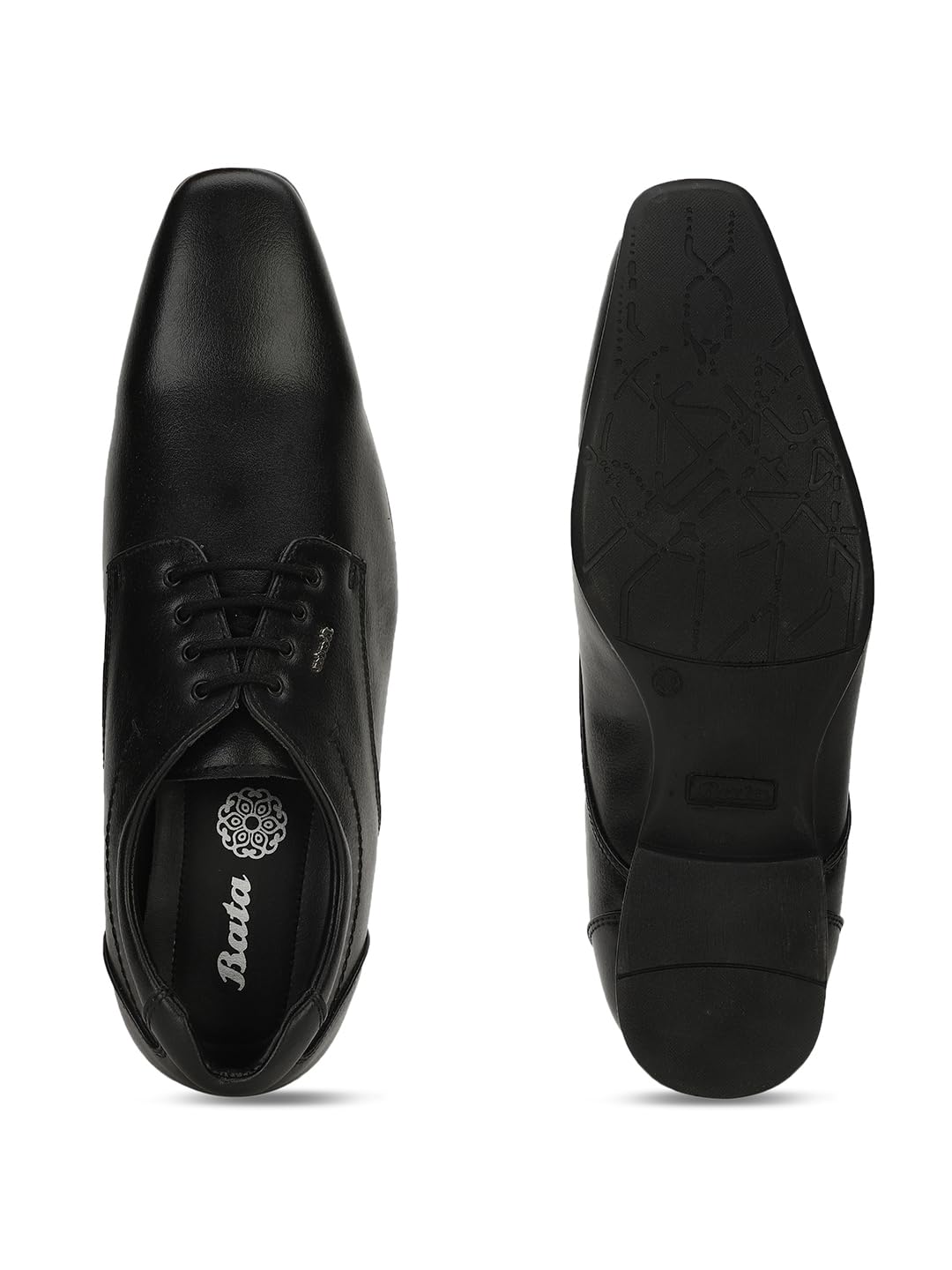 Bata Men's Black Formal Lace-up Shoes - Image 4