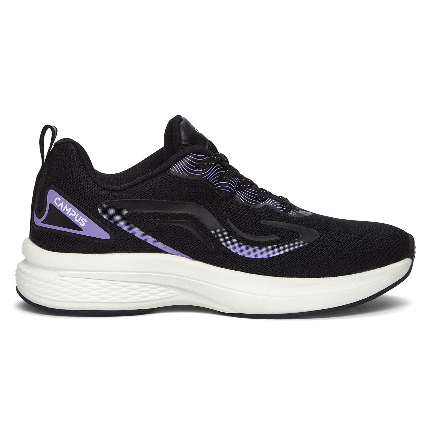 Campus Women's Siren Running Shoes - Black/Purple - Image 2