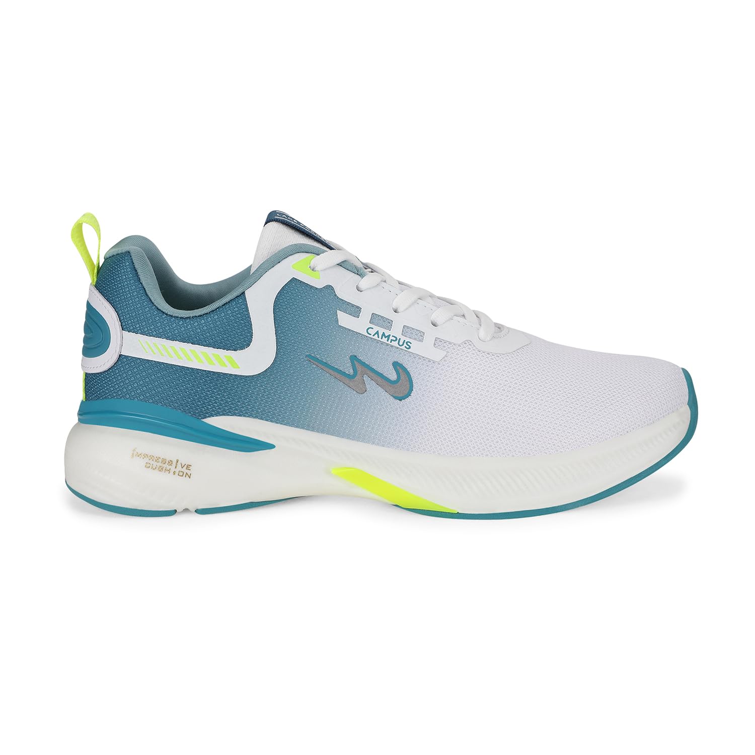 Campus Men's Running Shoes - White Turquoise Blue - Image 2