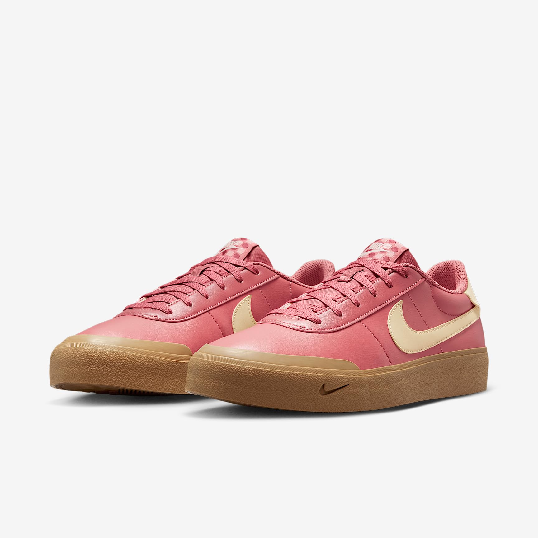 Nike Court Shot Men's Sneakers - Canyon Pink & Gum Light Brown - Image 5
