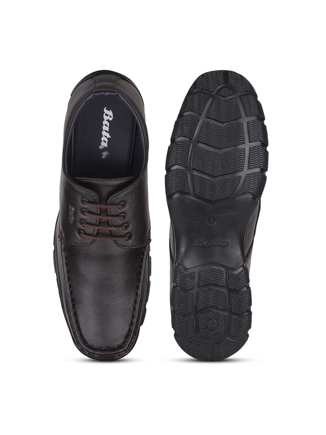 Bata Men's Lace-up Formal Shoes - Brown - Image 5