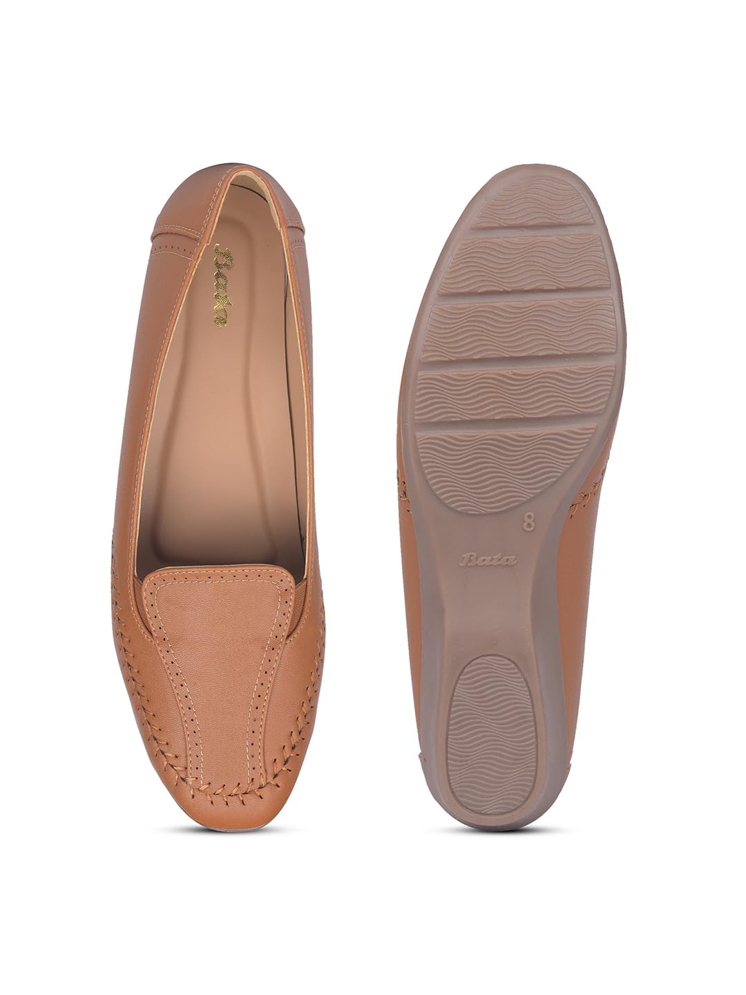 Bata Women's Tan Ballet Flats - Image 4