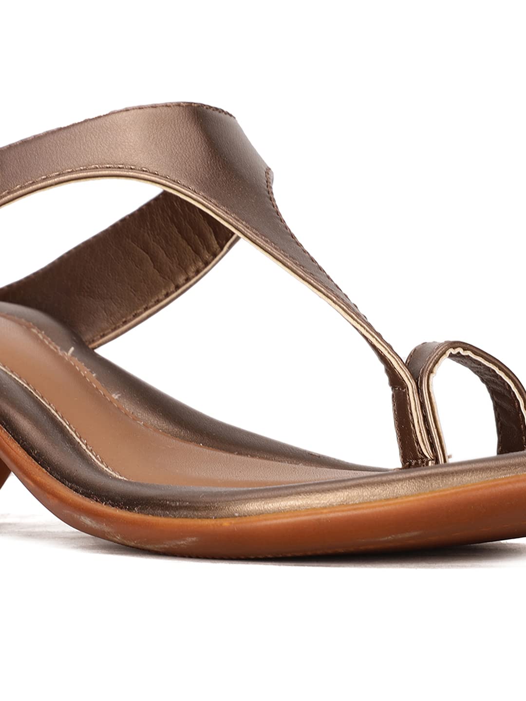 Bata Women's Copper Block Heel Sandals - Image 5
