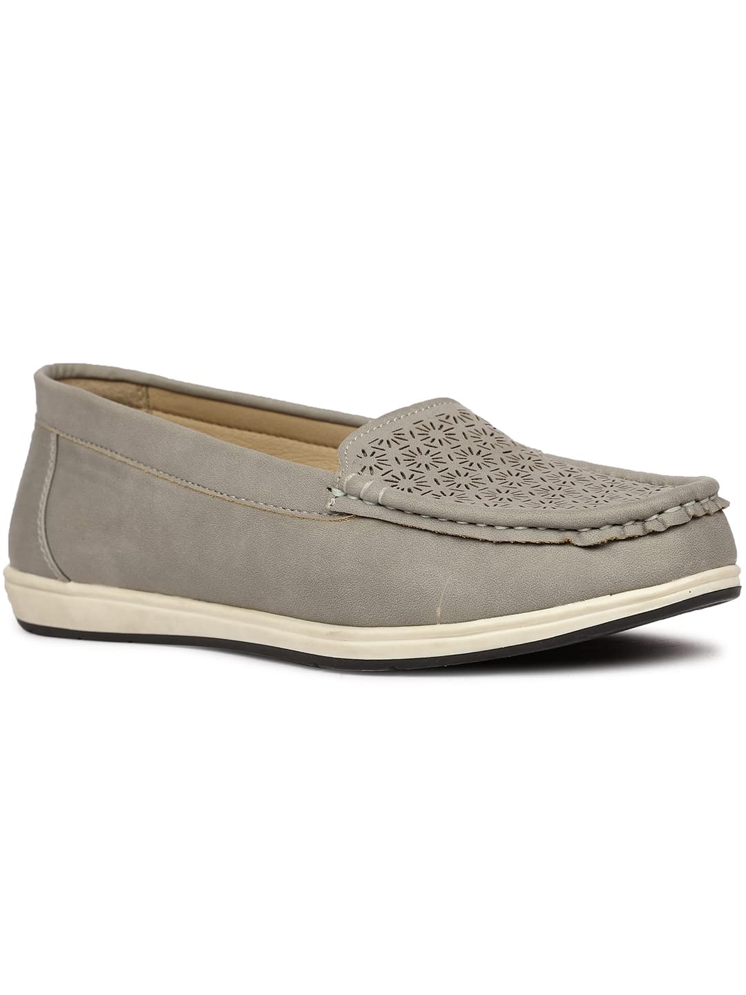 Bata Women's Mario Loafers - Grey - Image 2