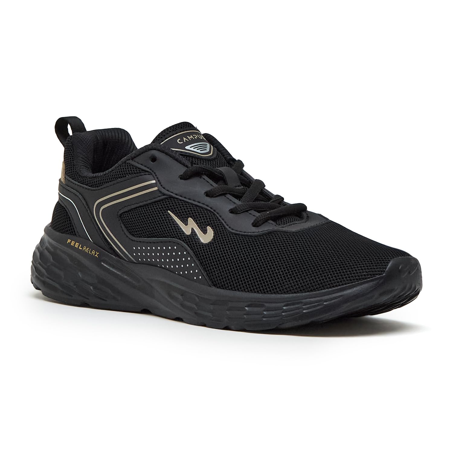Kosmo PRO Running Shoes for Men - Black/Beige