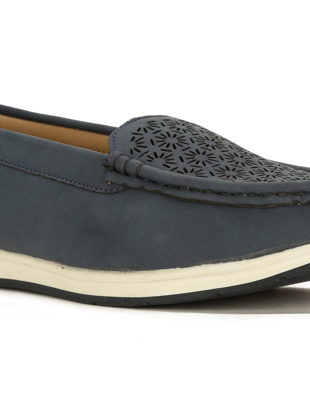 Bata Women's Blue Slip-on Loafers - Image 5