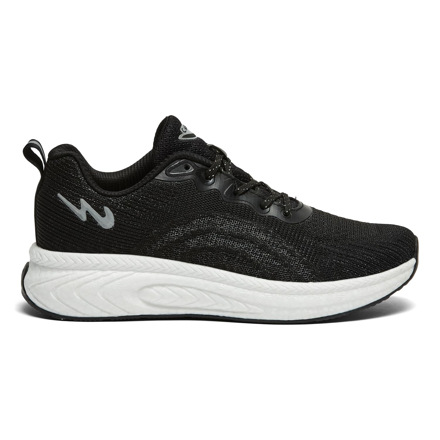 Campus Men's Hype PRO Running Shoes - Black Silver - Image 2