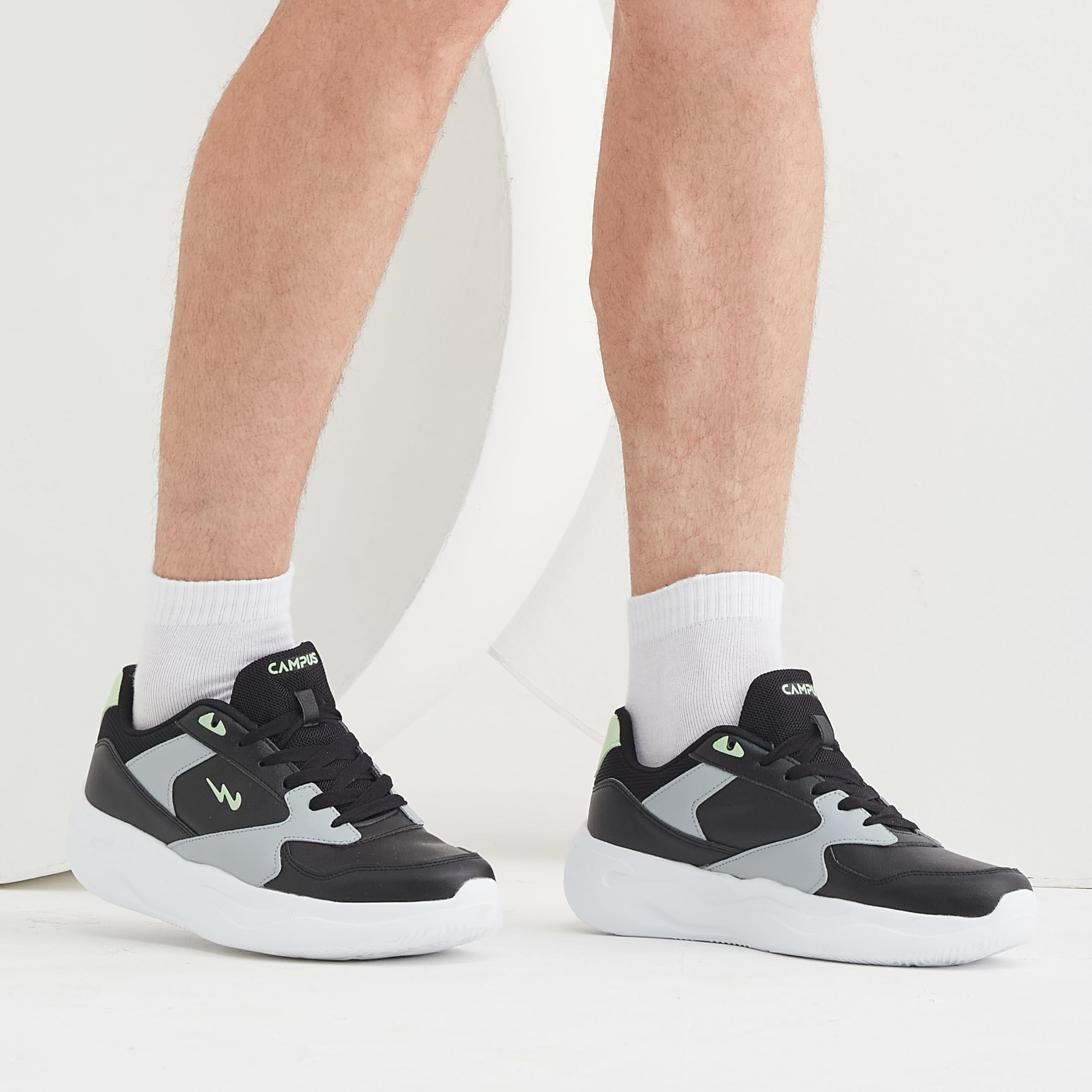 Campus OG Sneakers for Men - Black/Lt Grey - Image 3