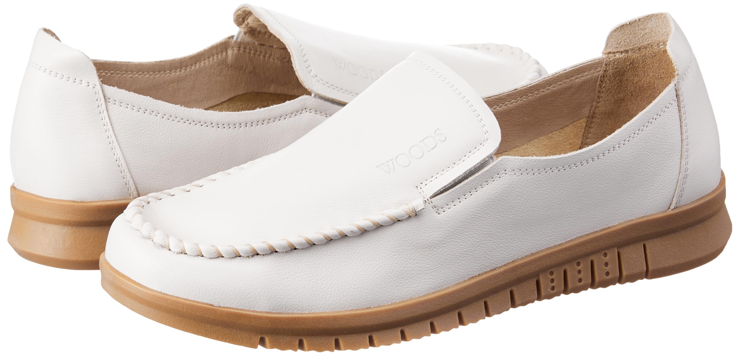 Woodland Women's White Leather Casual Shoes - Image 2