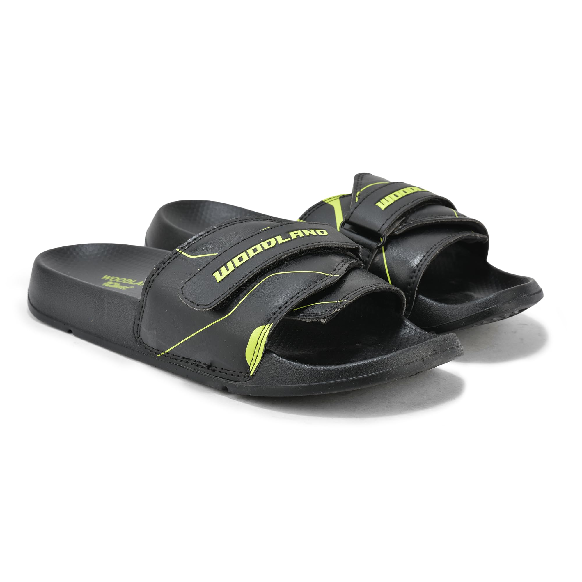 Woodland Men's Black PU Slipper - Image 2