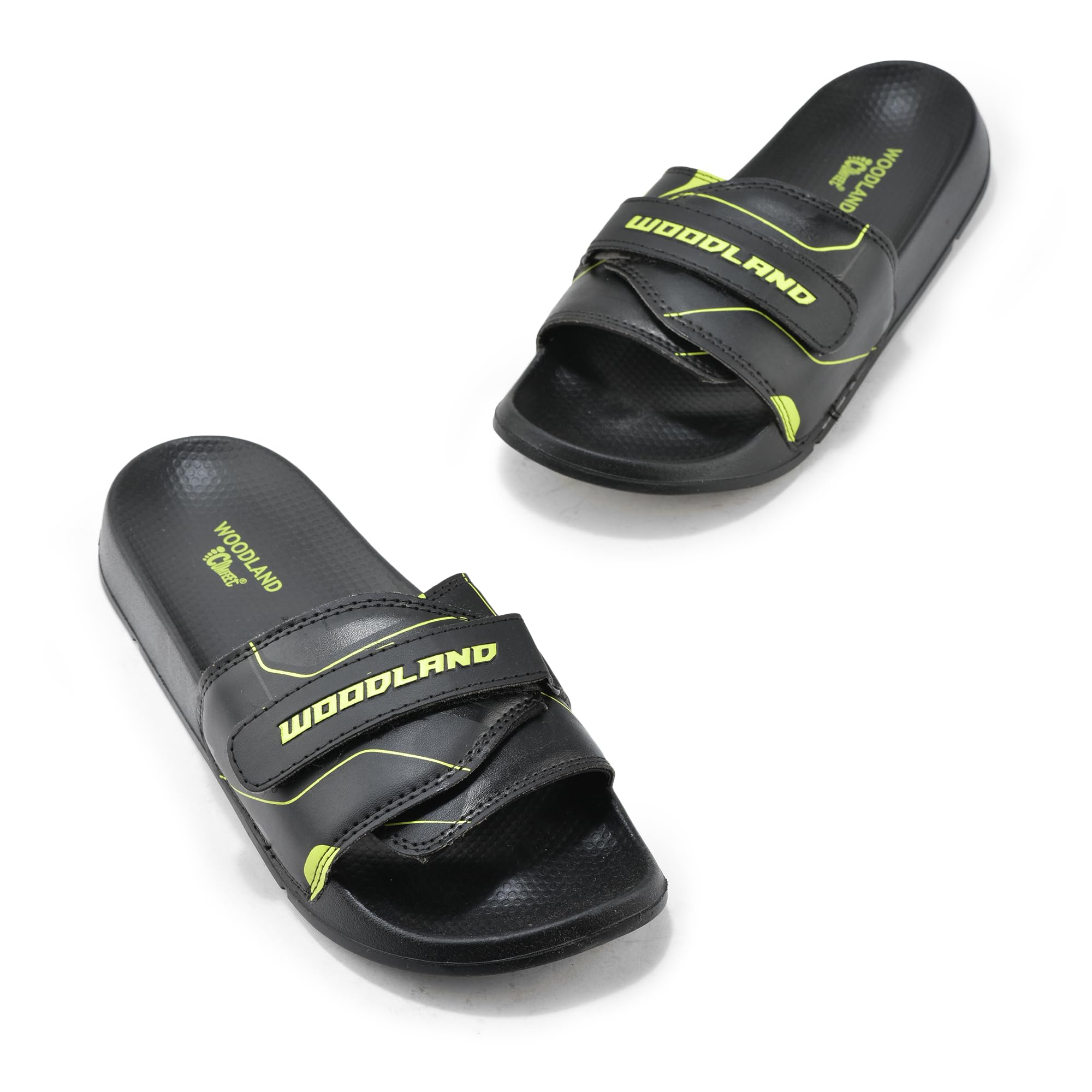 Woodland Men's Black PU Slipper - Image 4