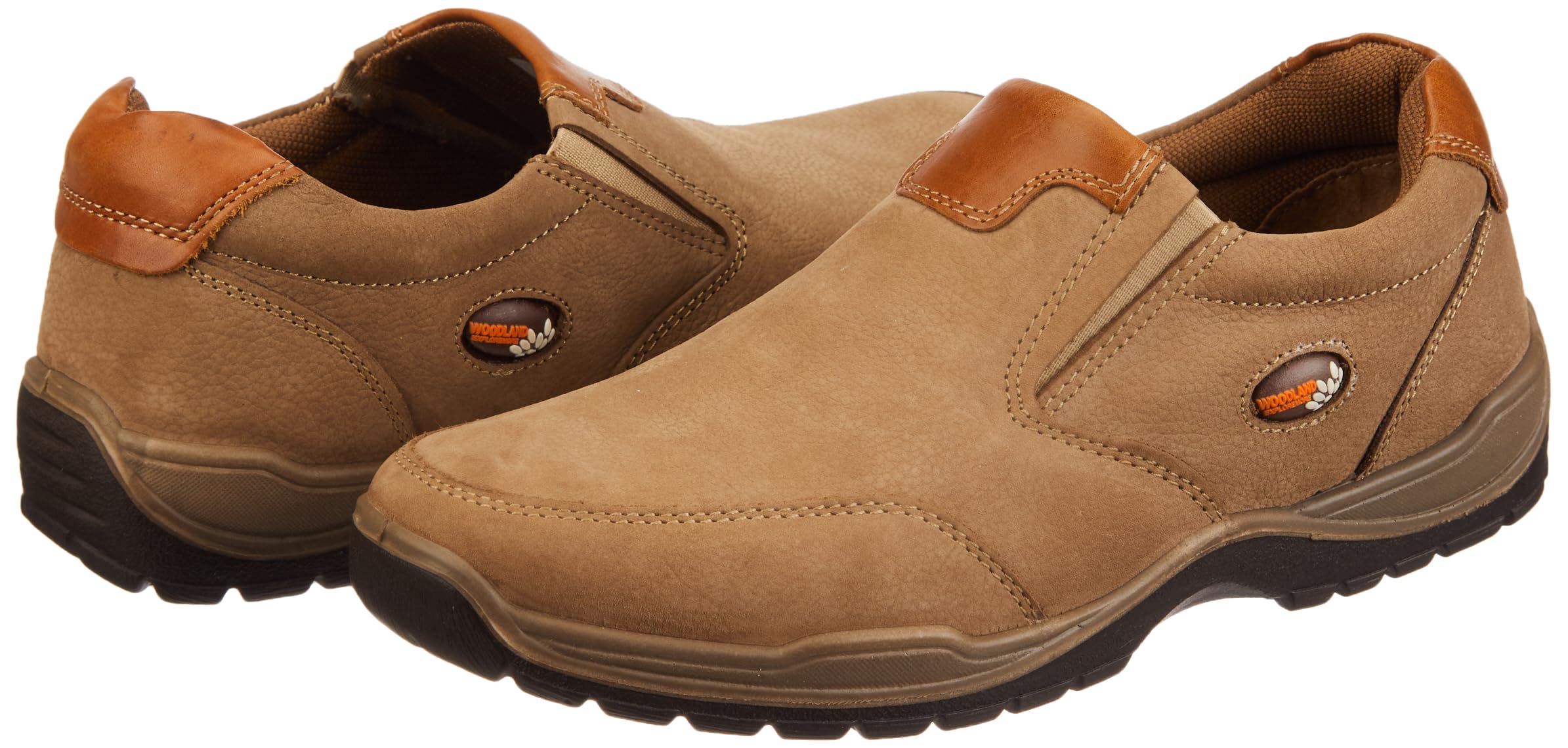 Woodland Men's Nubuk Casual Shoes - DKHAKI - Image 2