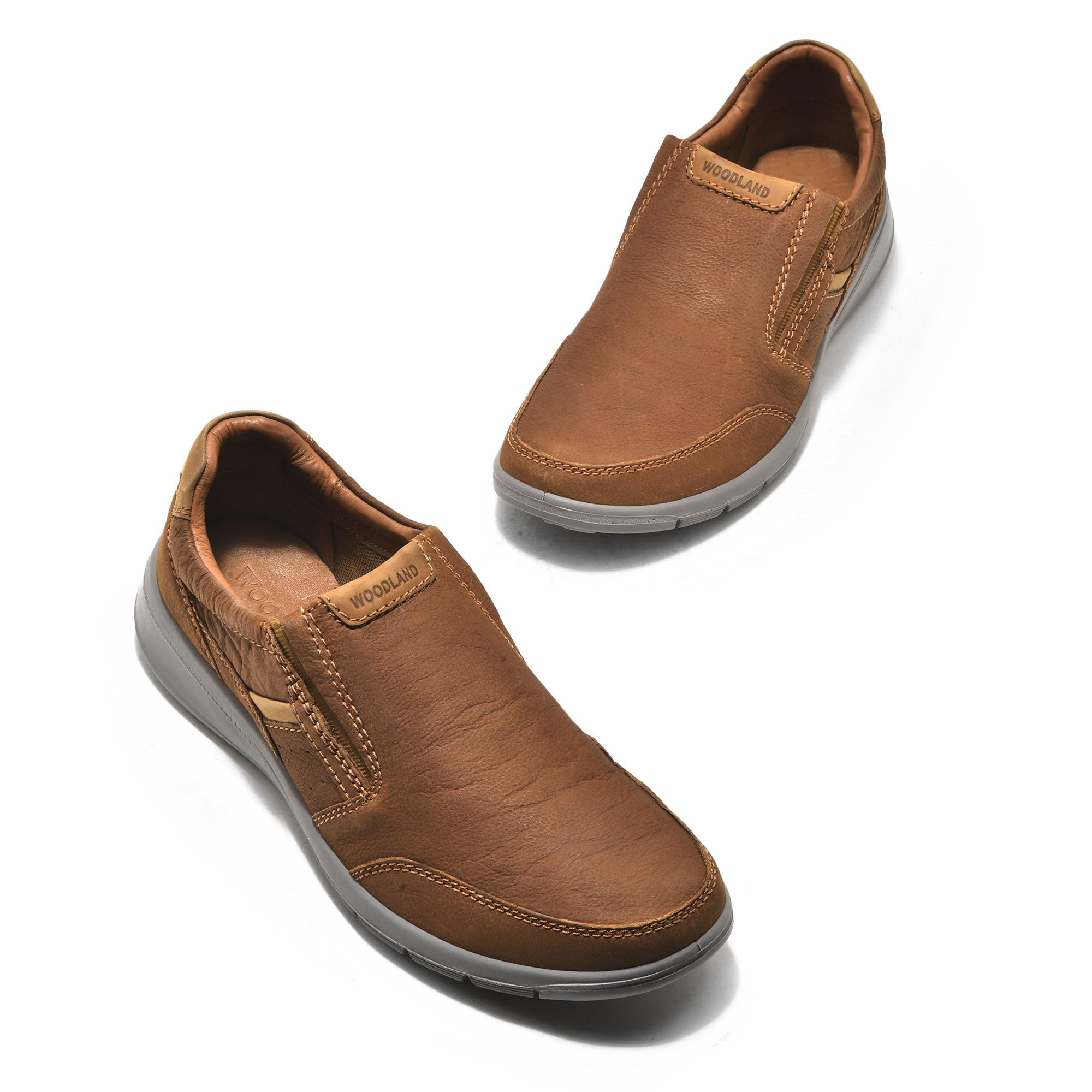 Woodland Mens Camel Casual Shoe - Image 3
