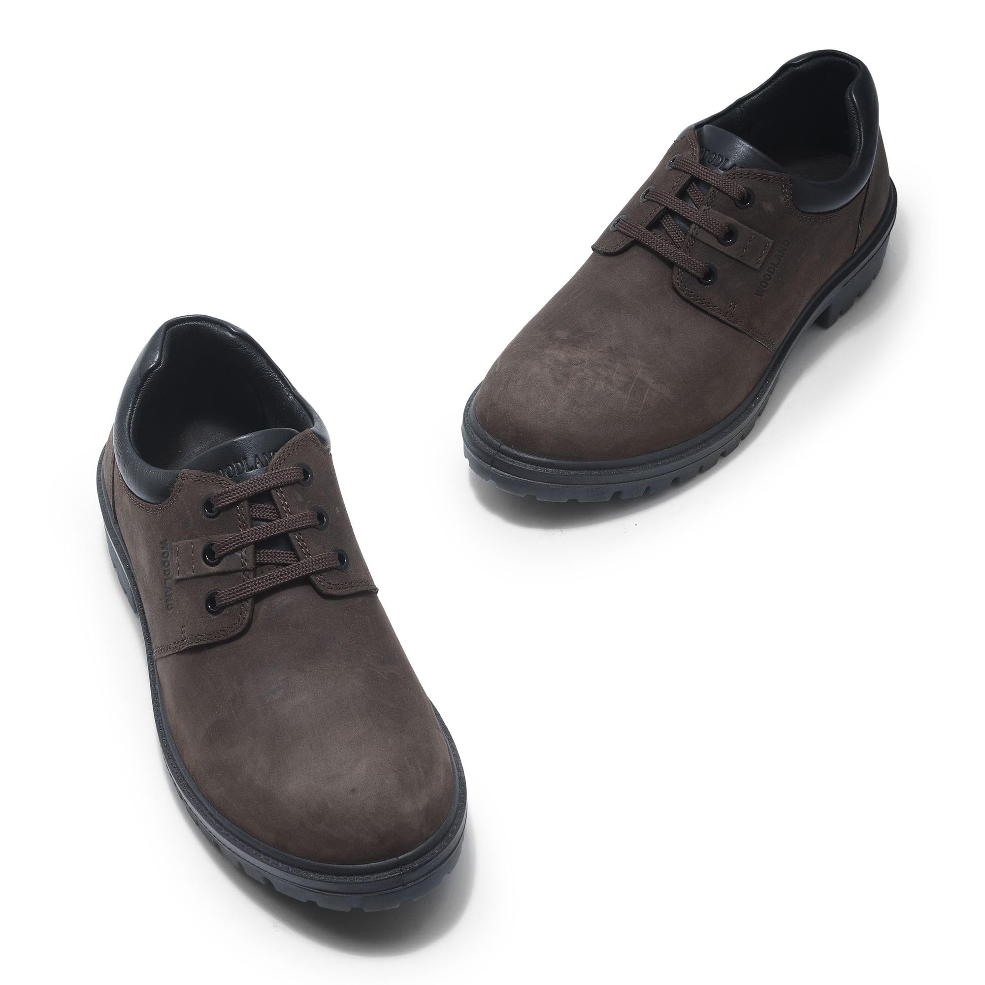 Woodland Men's Leather Sneaker - Brown - Image 3
