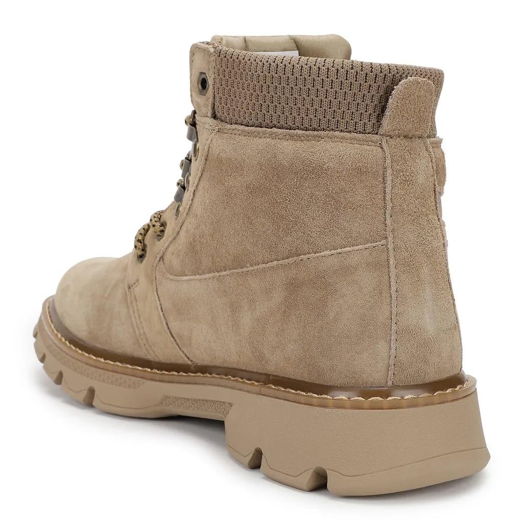 Woodland Men Camel Trekking Boots - Leather Waterproof - Image 5