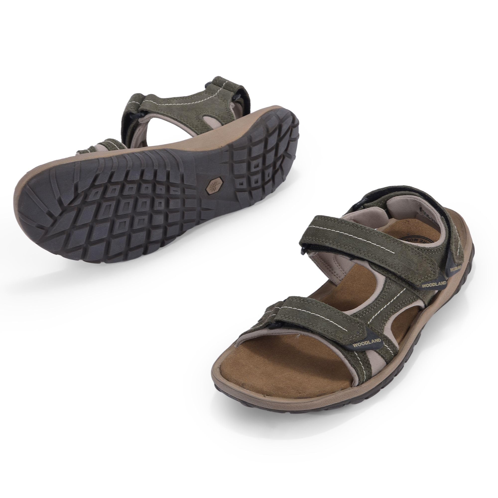 Woodland Men's Sport Sandal - Olive Green - Image 4