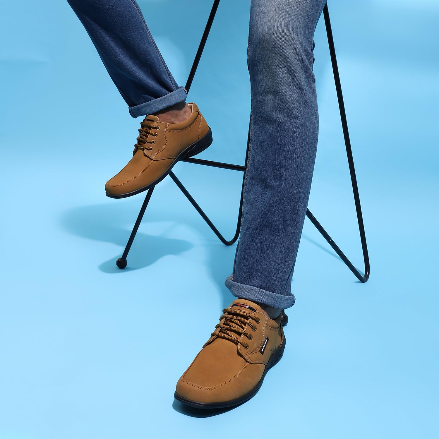 Red Chief Leather Formal Shoes for Men - Rust - Image 4