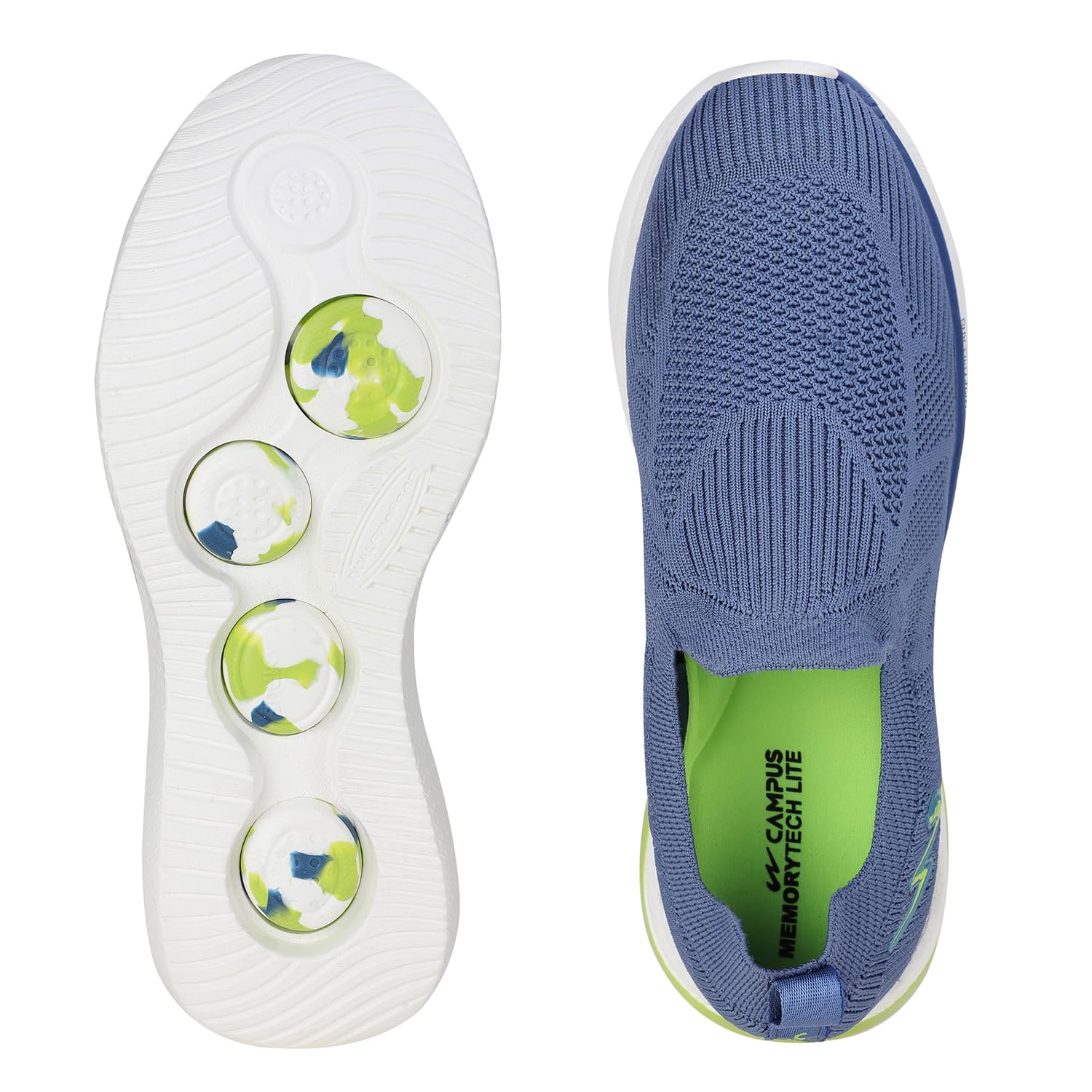 Campus Men's Walking Shoes - Multi/Forest Green - Image 5