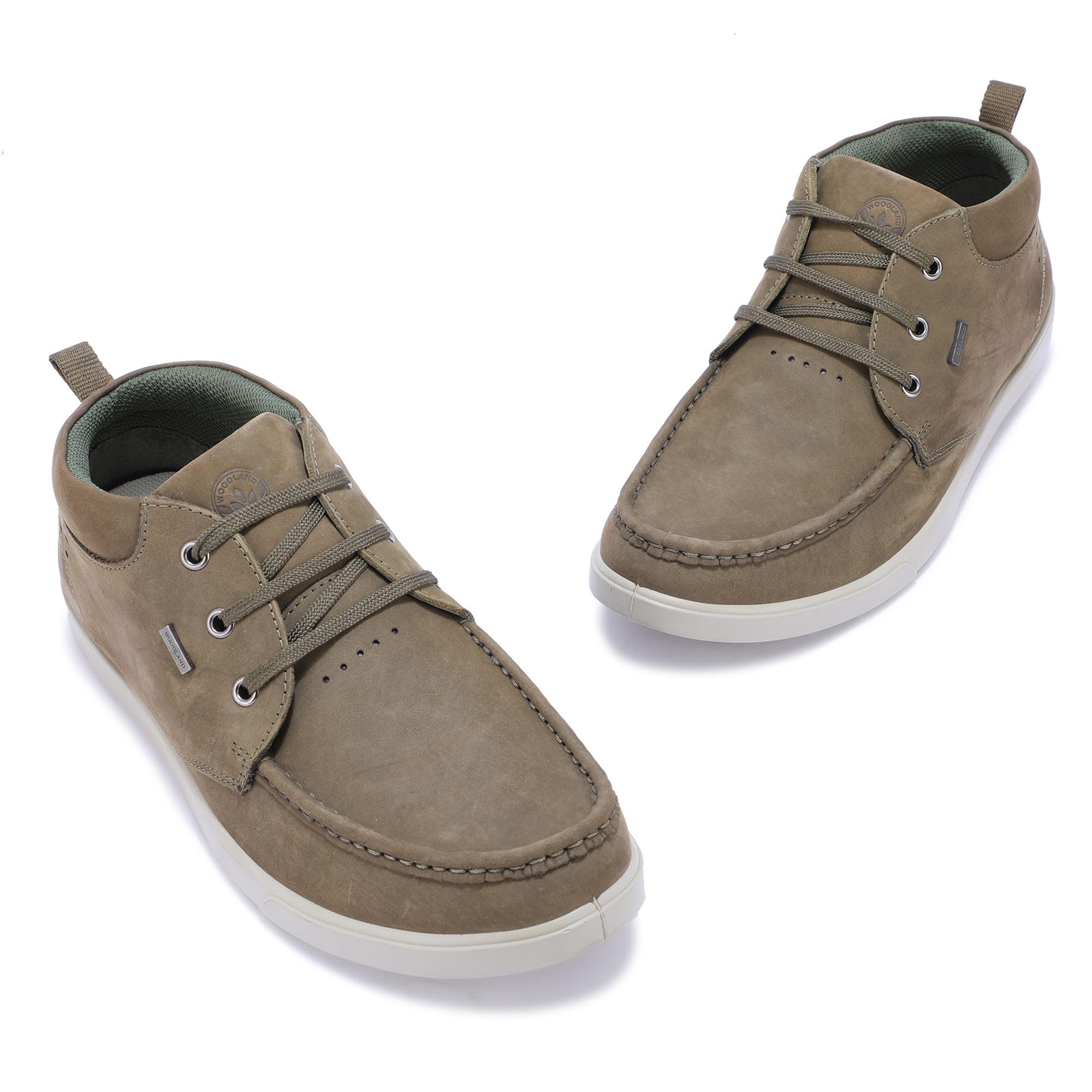 Woodland Men's Casual Shoe - Olive Green - Image 3