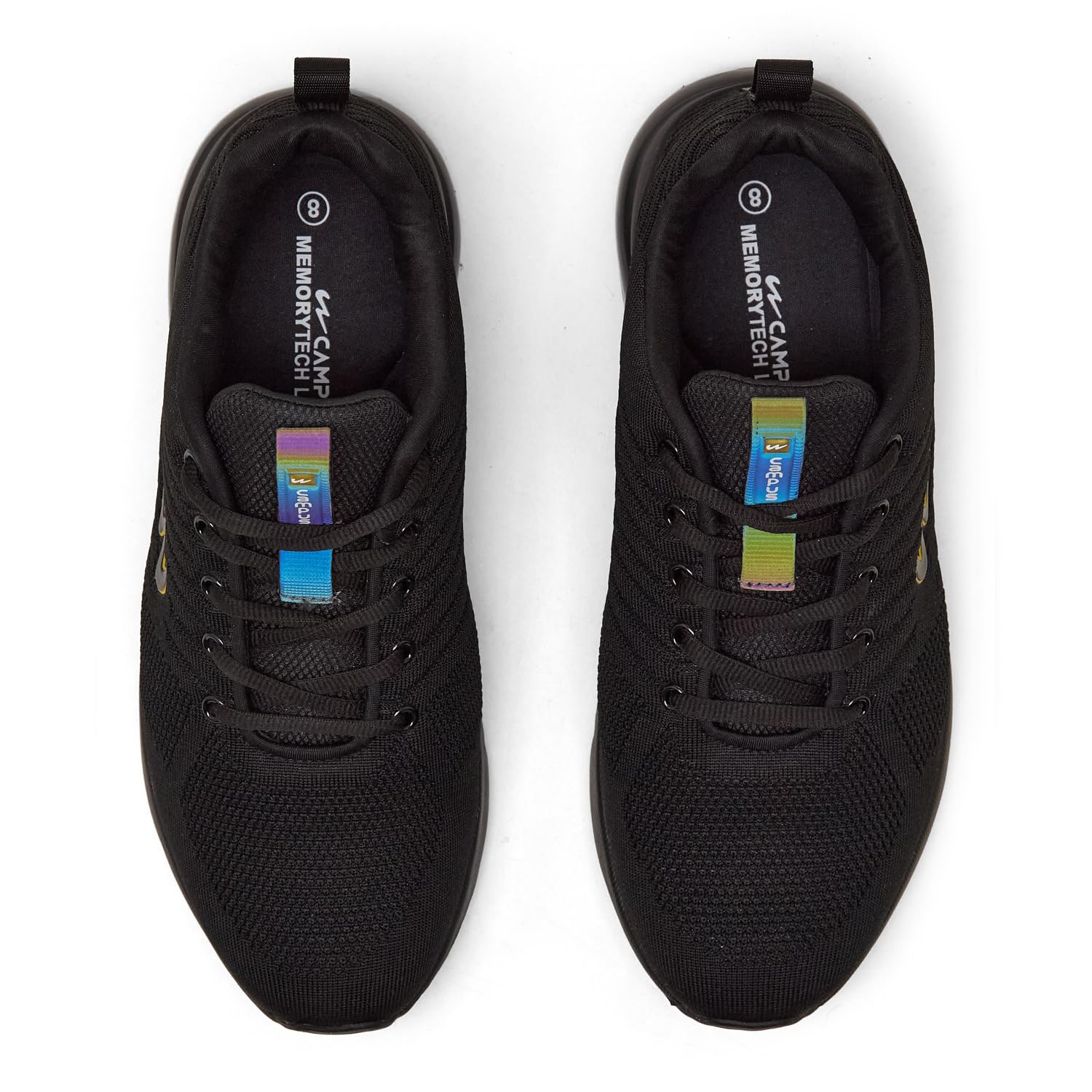 Campus Men's Mike Running Shoes - Black Golden - Image 5