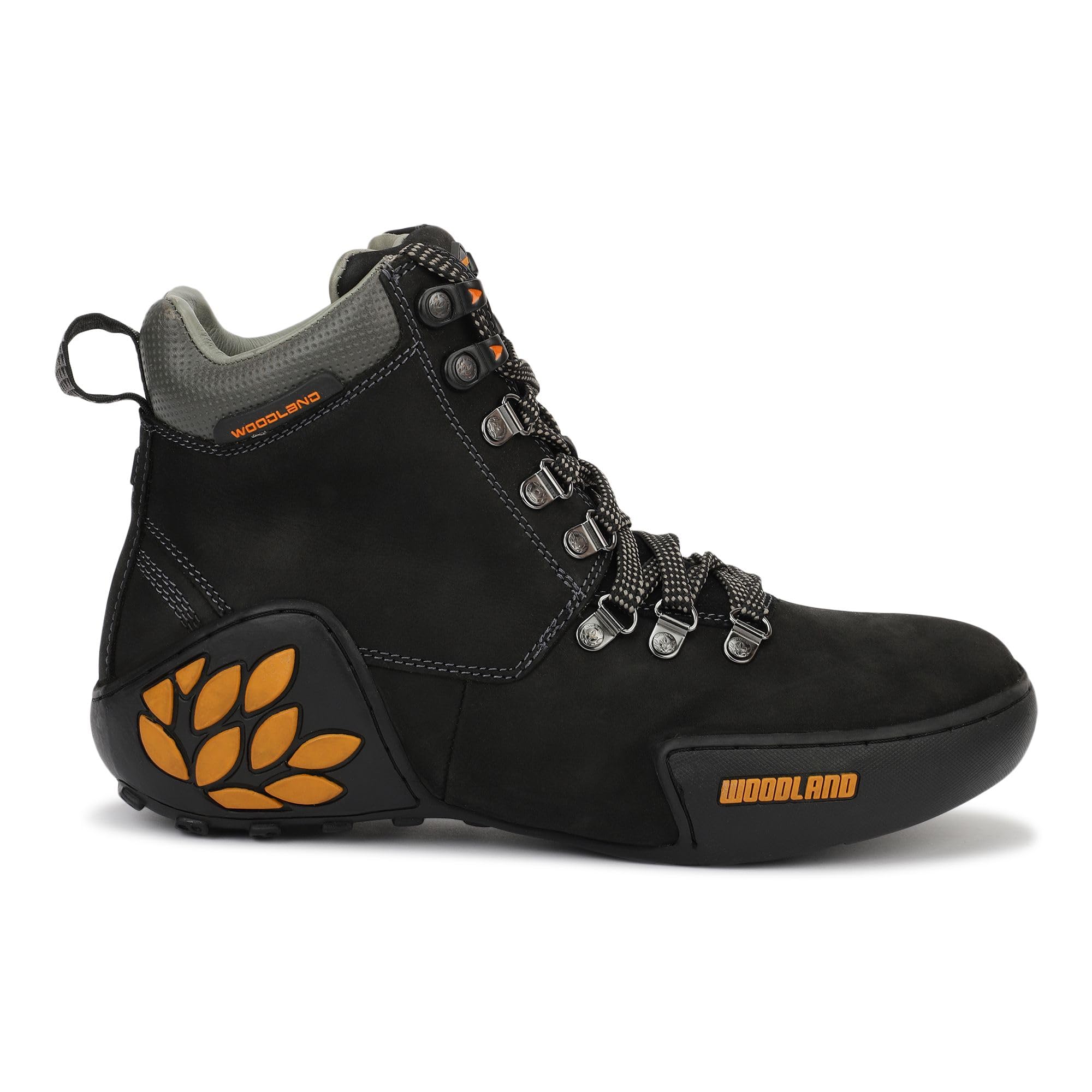 Woodland Men's Black Nubuk Boots - Waterproof