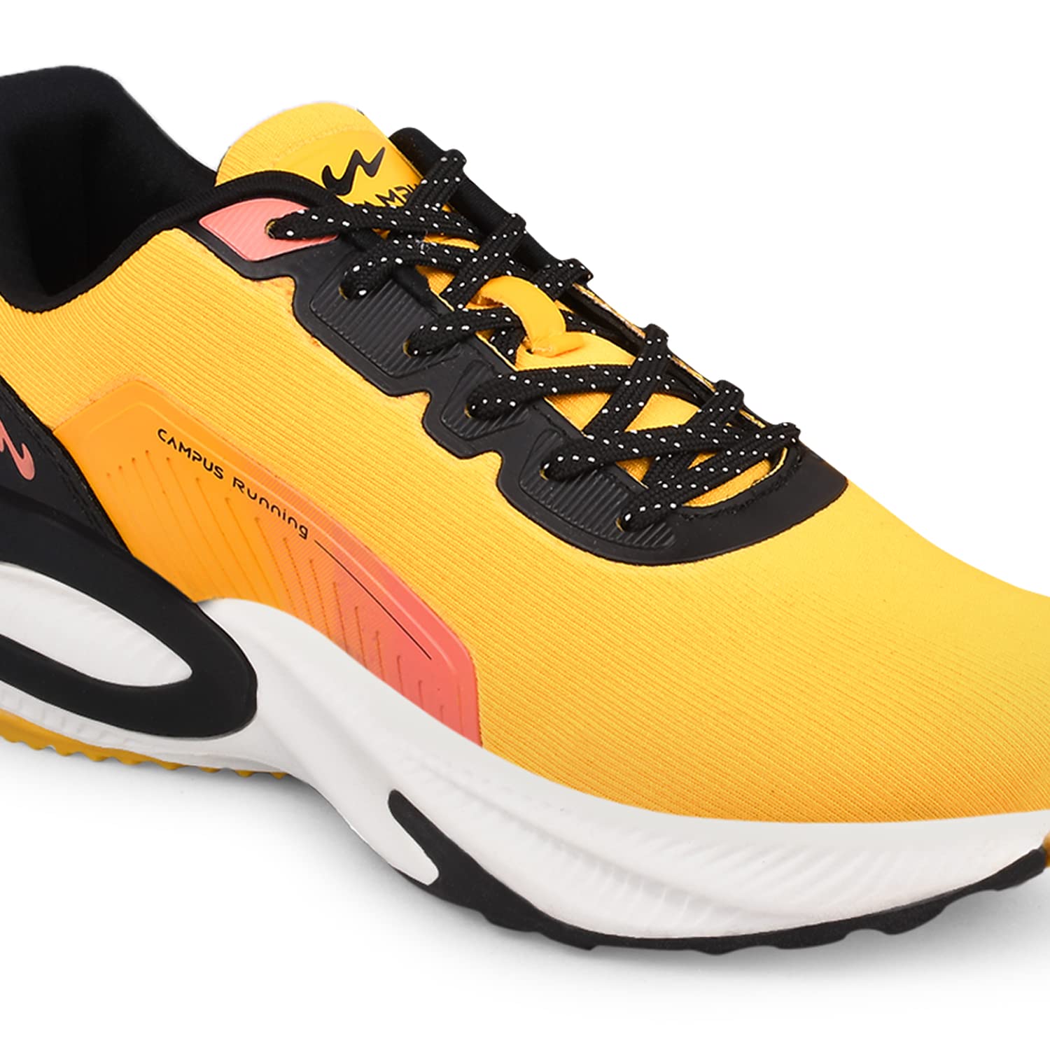 Campus Men's Camp-HUSTUN Running Shoes - YLW/BLK - Image 4