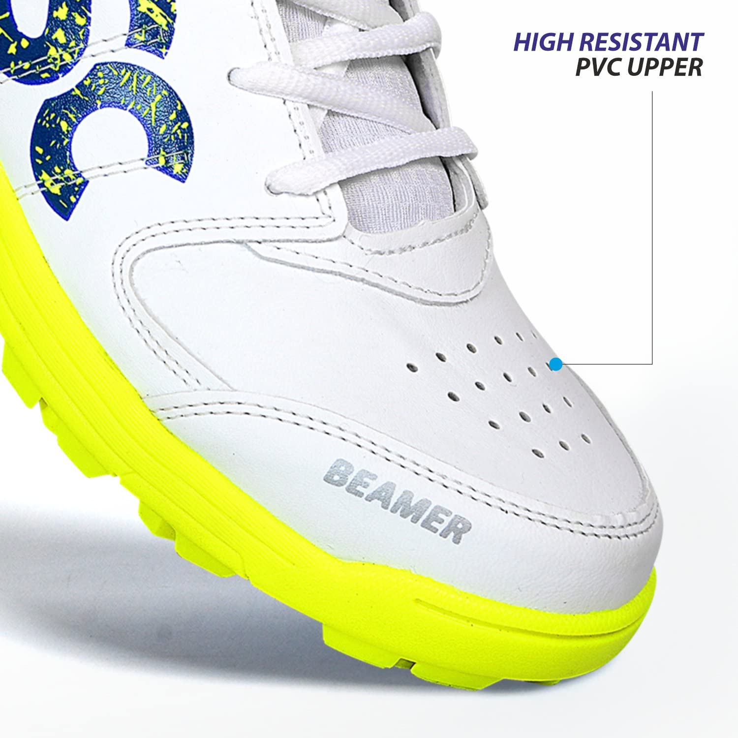 DSC Cricket Shoes for Men - Fluro Yellow - Image 4